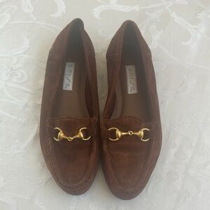Unisa Brown Suede Brand New Loafers for Women